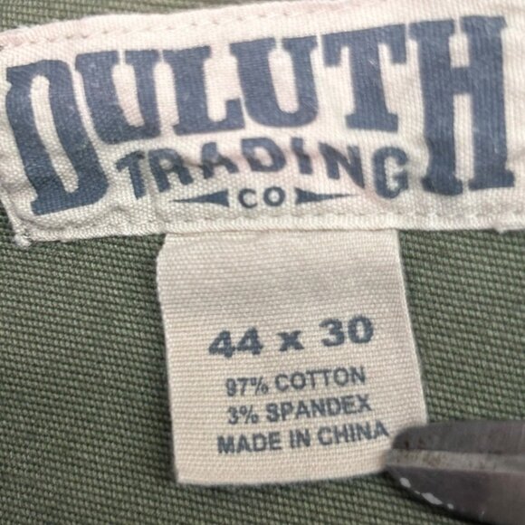 Duluth Trading Co Flex Fire Hose Green Work Pants Men's Size 44 x‎ 30 - Picture 4 of 11